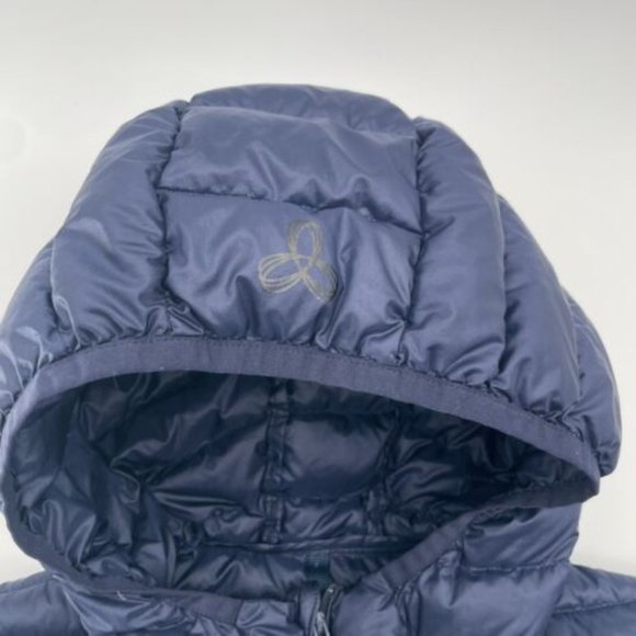 Aritzia TNA Botanie‎ Goose Down Packable Puffer Jacket Navy blue, size xxs - Picture 2 of 11